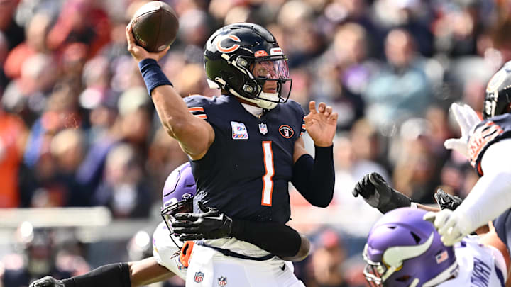 Chicago Bears quarterback Justin Fields.