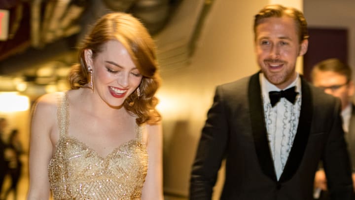 Ryan Gosling, Emma Stone at the 89th Annual Academy Awards - Backstage