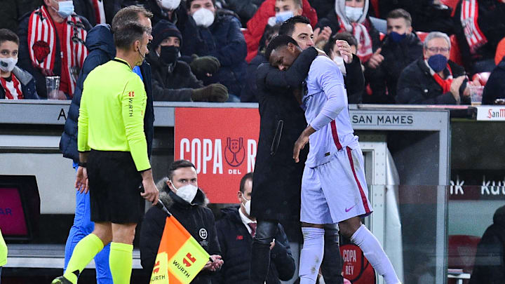 Ansu Fati war sichtlich geknickt nach seiner Verletzung.