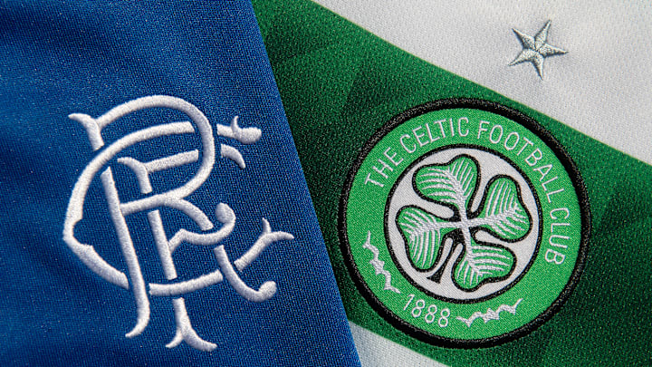 The Glasgow Celtic FC and the Glasgow Rangers FC Club Badges