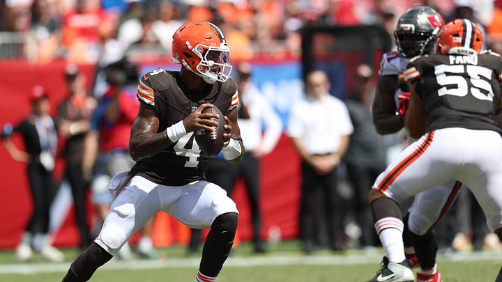The Cleveland Browns and quarterback Deshaun Watson are underdogs in Week 4. The Cleveland Browns and quarterback Deshaun Watson are underdogs in Week 4.