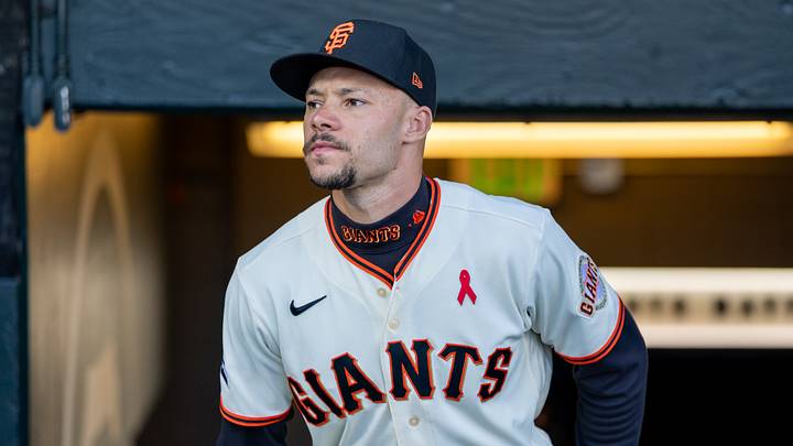 Aug 10, 2026; San Francisco, California, USA; San Francisco Giants center fielder Grant McCray (58) in the dugout before the game against the Houston Astros at Oracle Park. Mandatory Credit: Bob Kupbens-Imagn Images Aug 10, 2026; San Francisco, California, USA; San Francisco Giants center fielder Grant McCray (58) in the dugout before the game against the Houston Astros at Oracle Park. Mandatory Credit: Bob Kupbens-Imagn Images