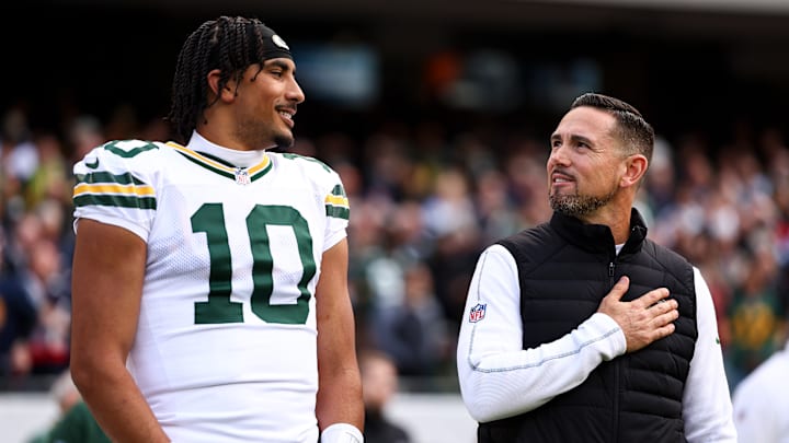Green Bay Packers QB Jordan Love, HC Matt LaFleur