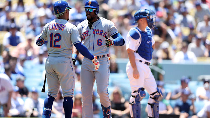 Starling Marte (center) and Francisco Lindor (left) will need to play well against the Los Angeles Dodgers, who are the best team in baseball.
