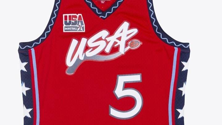 Dawn Staley's 1996 Team USA jersey. Dawn Staley's 1996 Team USA jersey.