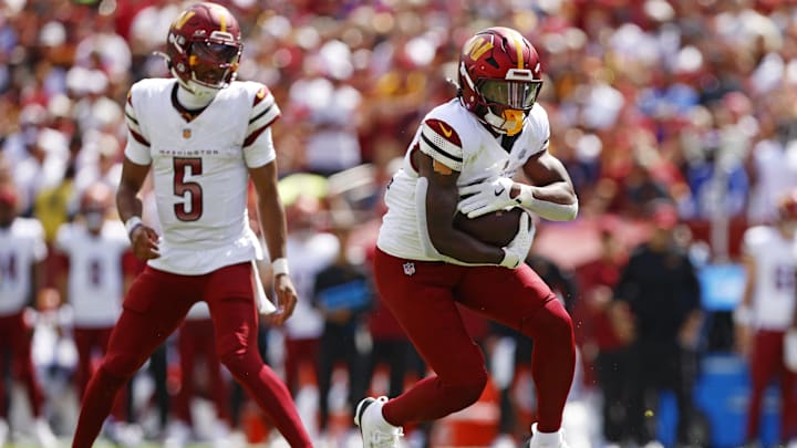 Washington Commanders running back Jacory Croskey-Merritt is the team's RB1 after Austin Ekeler's Achilles injury.