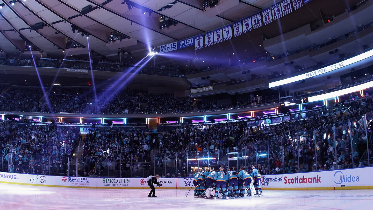 Hilary Knight pictured in Sports Illustrated coverage of the PWHL