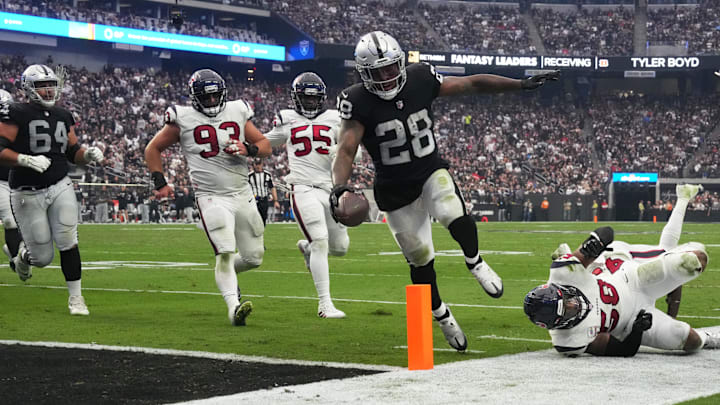 Las Vegas Raiders running back Josh Jacobs.