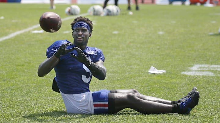 Bills defensive back Kaiir Elam puts in the extra work with drills after practice on day seven.