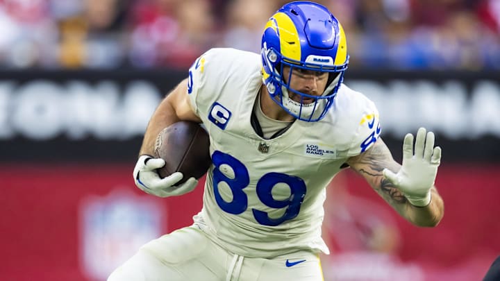 Los Angeles Rams tight end Tyler Higbee (89) against the Arizona Cardinals at State Farm Stadium.
