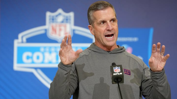 New York Giants - head coach John Harbaugh