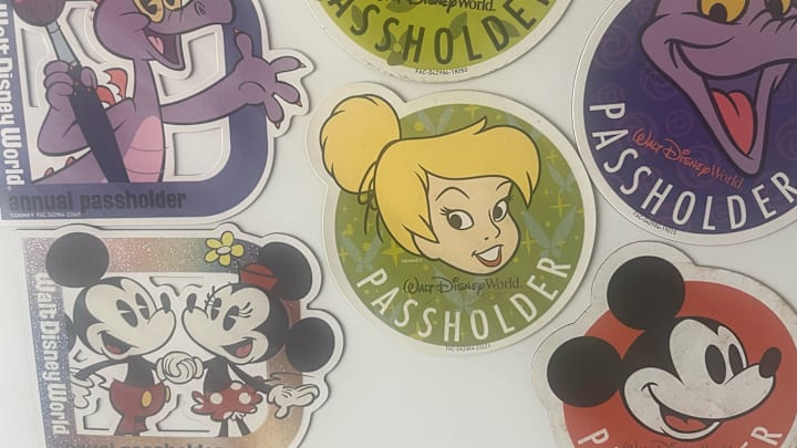 An assortment of Disney AP magnets