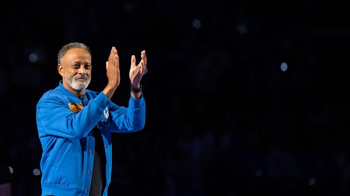 Kentucky Wildcats head coach Kenny Brooks hypes up the crowd during Big Blue Madness on Friday, Oct. 11, 2024 at Rupp Arena. Kentucky Wildcats head coach Kenny Brooks hypes up the crowd during Big Blue Madness on Friday, Oct. 11, 2024 at Rupp Arena.