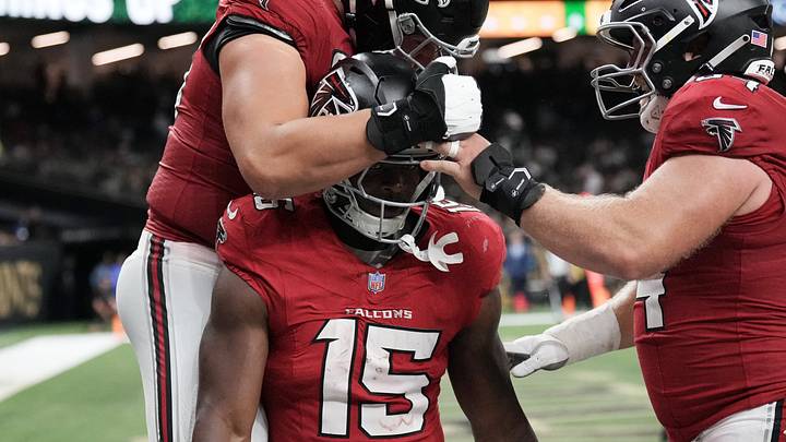 Atlanta Falcons running back Brian Robinson Jr. is out of this week's game against the Buccaneers. Atlanta Falcons running back Brian Robinson Jr. is out of this week's game against the Buccaneers.