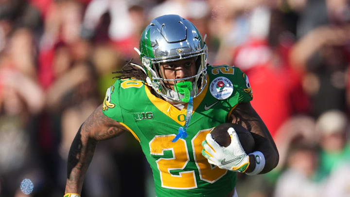Jordan James ran for 1,267 yards and 15 touchdowns last year. Mandatory Credit: Kirby Lee-Imagn Images