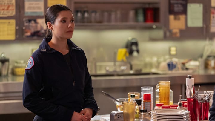 CHICAGO FIRE -- "In The Rubble" Episode 13016 -- Pictured: Hanako Greensmith as Violet Mikami -- (Photo by: Peter Gordon/NBC)