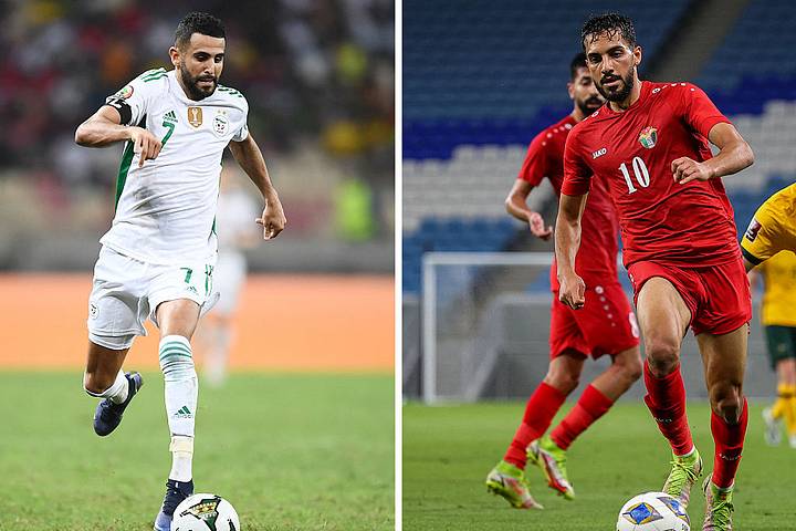 Riyad Mahrez, Musa Al-Taamari Riyad Mahrez and Musa Al-Taamari