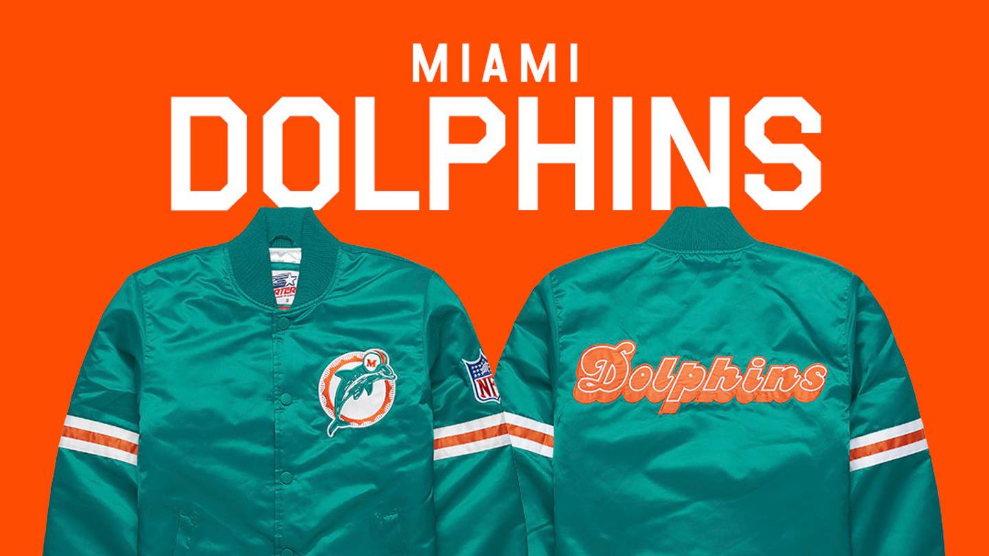 Fans will rejoice seeing this new retro Miami Dolphins Starter jacket