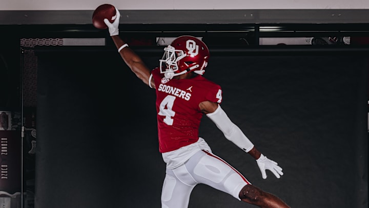 Oklahoma commit Matthew Nelson during his recruiting visit. Oklahoma commit Matthew Nelson during his recruiting visit.