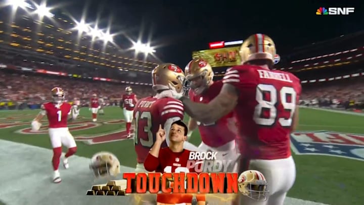 Brock Purdy has been on a tear the last three weeks and his opponents are forced to watch him dance. A lot.