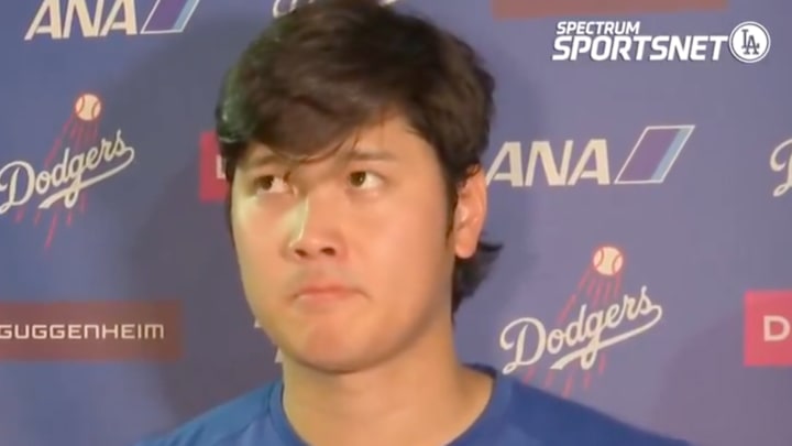 Ohtani said he suffered cramping that began to impact his delivery. 