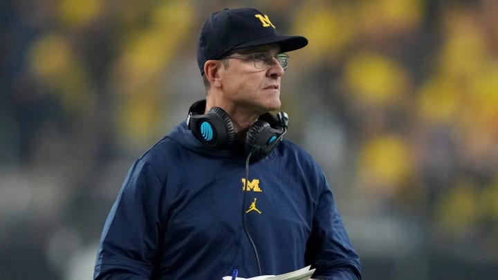 Ex-Michigan football coach Jim Harbaugh was slapped with a four-year show-cause order by the NCAA. Ex-Michigan football coach Jim Harbaugh was slapped with a four-year show-cause order by the NCAA.