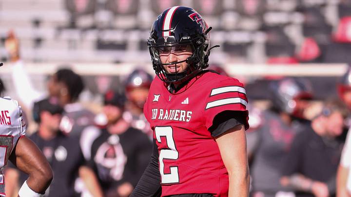 Texas Tech's Brendan Sorsby looks on during the spring football game, Friday, April 17, 2026, at Jones AT&T Stadium. Texas Tech's Brendan Sorsby looks on during the spring football game, Friday, April 17, 2026, at Jones AT&T Stadium.