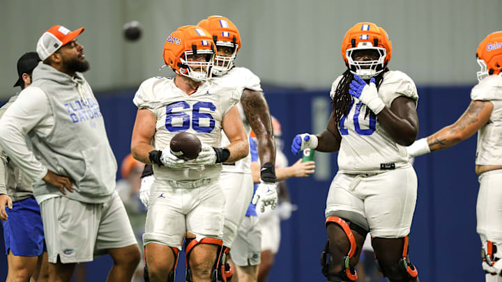 Jake Slaughter and Damieon George Jr. are two of the Florida Gators more experienced offensive lineman, but the depth behind them could be just as special.