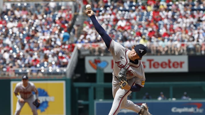 Atlanta Braves starting pitcher Hurston Waldrep.