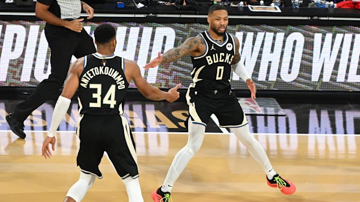Damian Lillard and Giannis Antetokounmpo hope to bring the Bucks a championship this season 