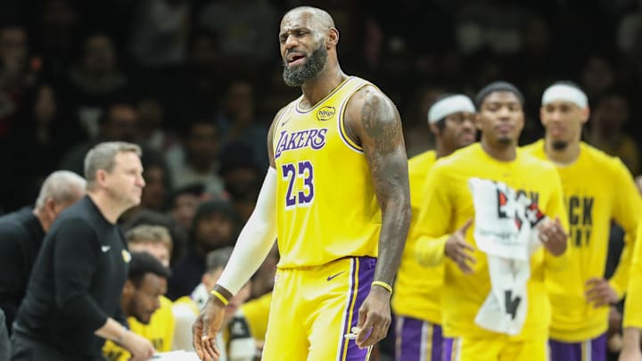 Lakers star LeBron James.