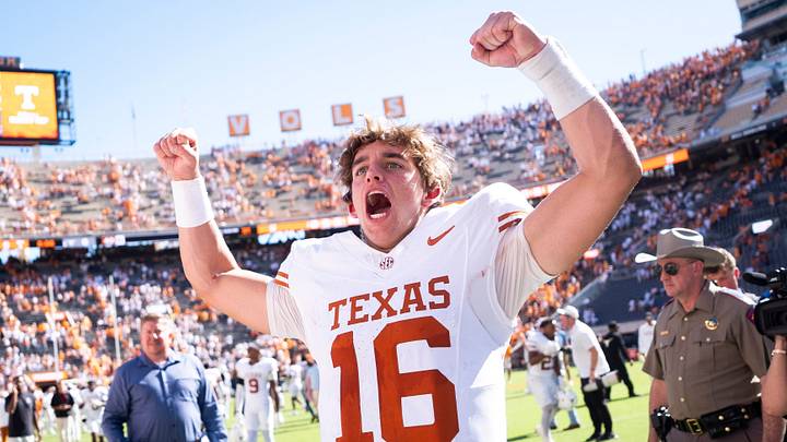 The Texas Longhorns are favored against the Oklahoma Sooners in Week 6 of the college football season. The Texas Longhorns are favored against the Oklahoma Sooners in Week 6 of the college football season.