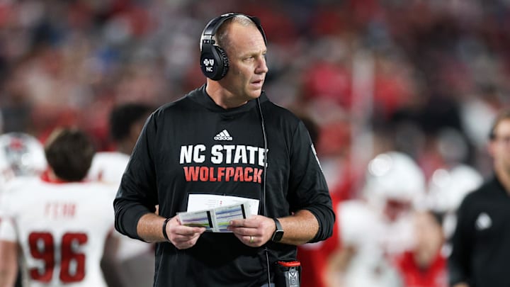 NC State football head coach Dave Doeren