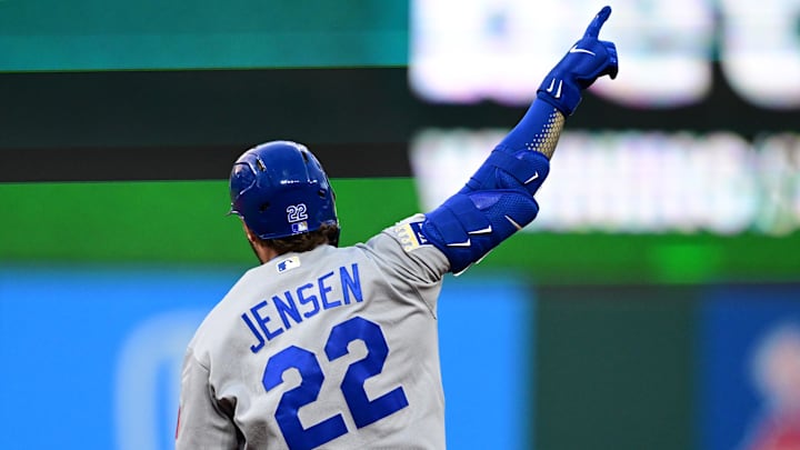 Apr 6, 2026: Kansas City Royals catcher Carter Jensen (22) runs the bases after hitting a solo home run off Cleveland Guardians relief pitcher Peyton Pallette (41) during the sixth inning at Progressive Field. 