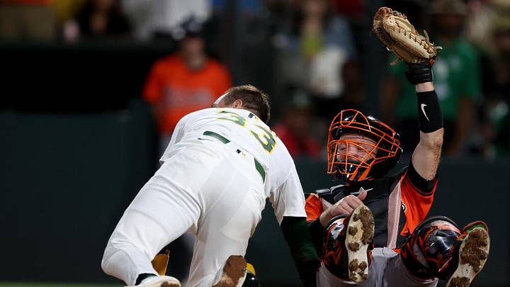 Baltimore Orioles catcher Maverick Handley could give the Braves some valuable depth behind the dish Baltimore Orioles catcher Maverick Handley could give the Braves some valuable depth behind the dish