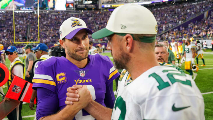 Atlanta Falcons quarterback Kirk Cousins ranks above New York Jets passer Aaron Rodgers in the NFL's top 100 players list. Atlanta Falcons quarterback Kirk Cousins ranks above New York Jets passer Aaron Rodgers in the NFL's top 100 players list.