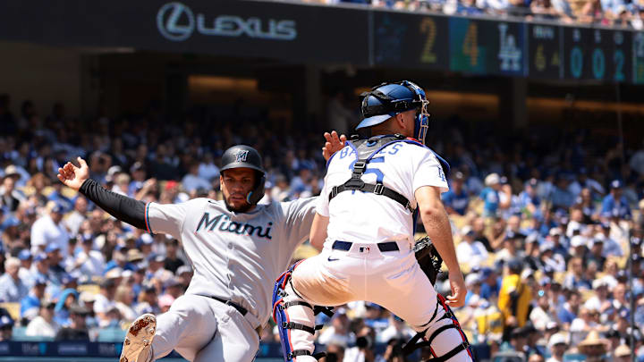 Miami Marlins v Los Angeles Dodgers