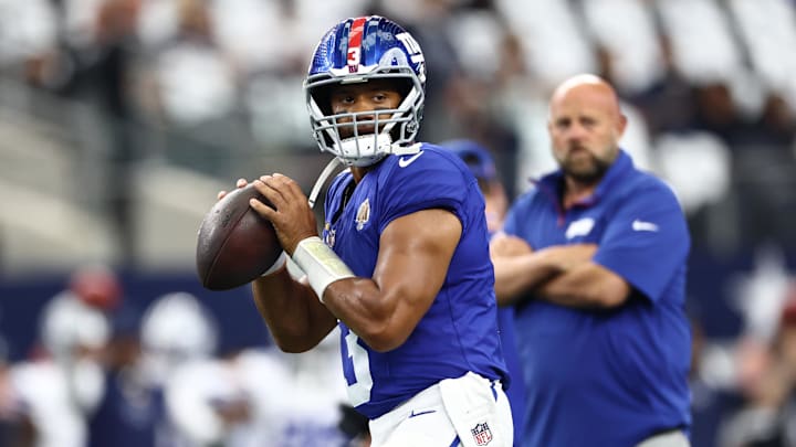 Russell Wilson was benched for Jaxson Dart this week.
