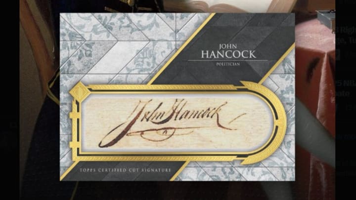 2024 Topps Transcendent - John Hancock - 1/1 Cut Signature