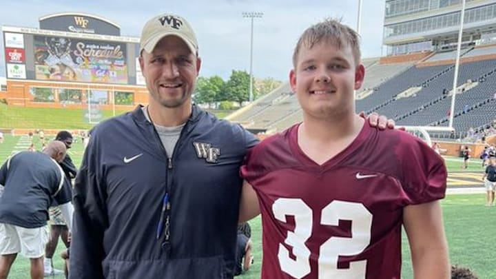 Langston Hogg at Wake Forest with Nick Tabacca.