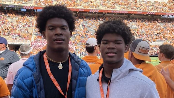 DJ (left) and Dawson Jacobs at Tennessee DJ (left) and Dawson Jacobs at Tennessee