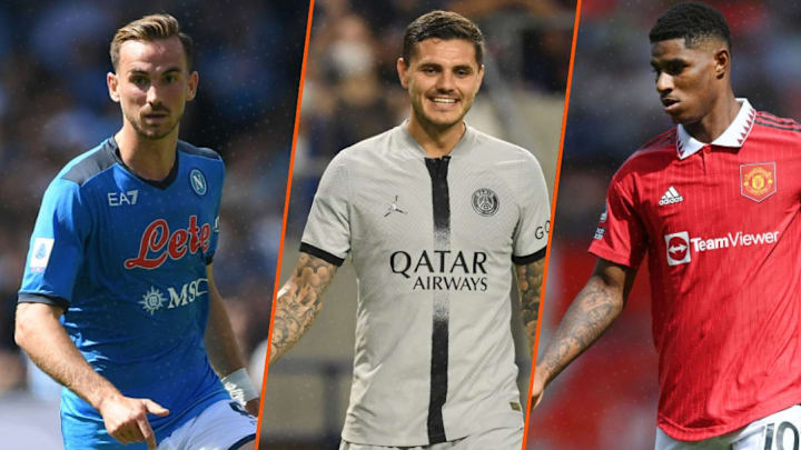 Fabian Ruiz, Icardi et Rashford