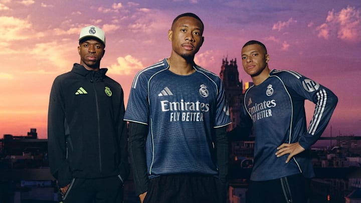 Vinícius Júnior, Alaba e Mbappé apresentam novo uniforme 2 do Real Madrid