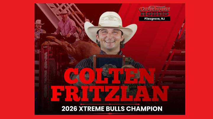 Colten Fritzlan's trip to New Jersey paid big dividends as he covered three bulls and won the Cowtown Xtreme Bulls event. Colten Fritzlan's trip to New Jersey paid big dividends as he covered three bulls and won the Cowtown Xtreme Bulls event.