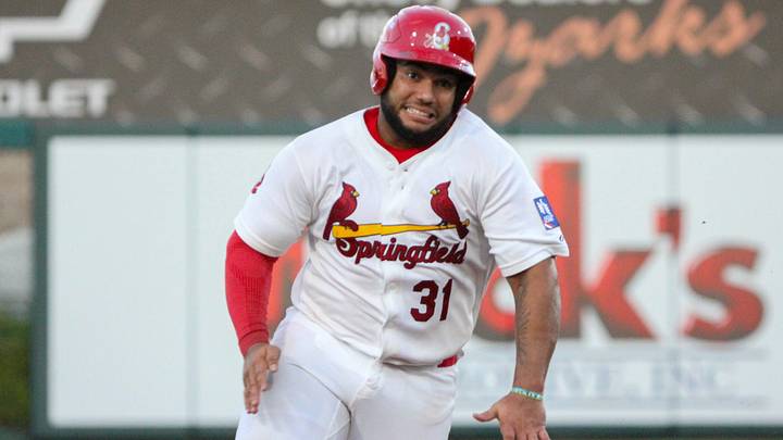 Springfield Cardinals' Rainiel Rodriguez sprints to third base against the Amarillo Sod Poodles in Game two of the Texas League Championship series in Springfield, Missouri on Tuesday, Sept. 22. Springfield Cardinals' Rainiel Rodriguez sprints to third base against the Amarillo Sod Poodles in Game two of the Texas League Championship series in Springfield, Missouri on Tuesday, Sept. 22.