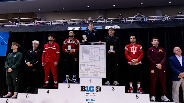 Wisconsin's Nicolar Rivera earned a spot on the podium at the Big Ten Championships.