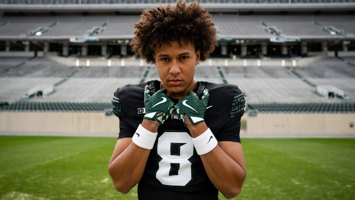 Salesi Moa on his Michigan State official visit