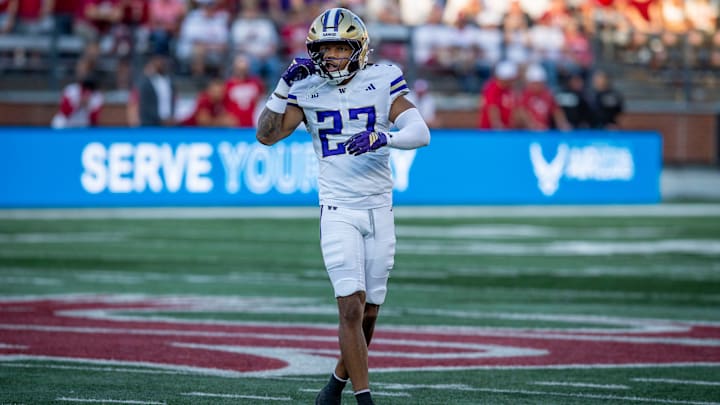 Vince Holmes, shown in the Apple Cup, could be asked to play more against Purdue. 