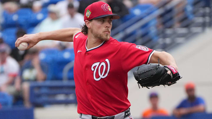 Washington Nationals pitcher Jake Irvin