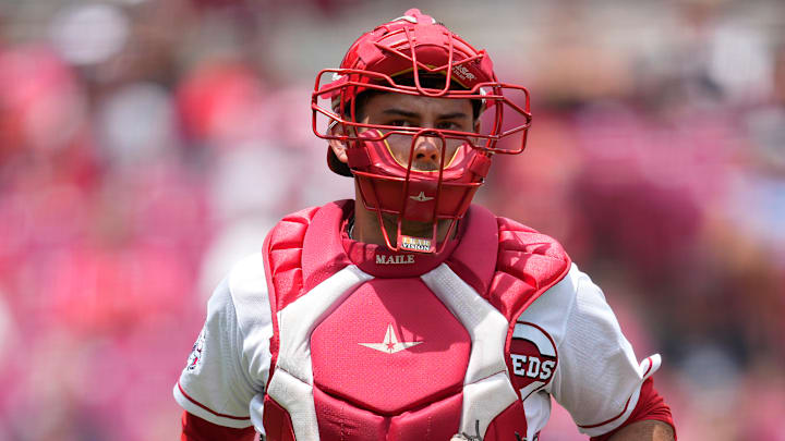 Cincinnati Reds catcher Luke Maile